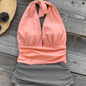 Keeping You Accompanied Stripe One-piece Swimsuit